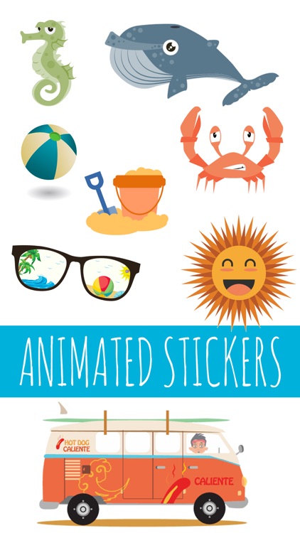 Hot Summer Animated Stickers