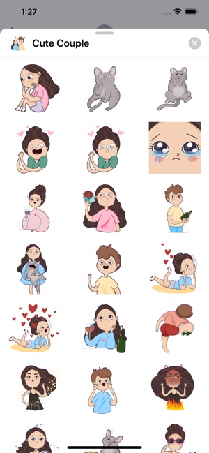 Cute Couple Sticker Pack(圖1)-速報App