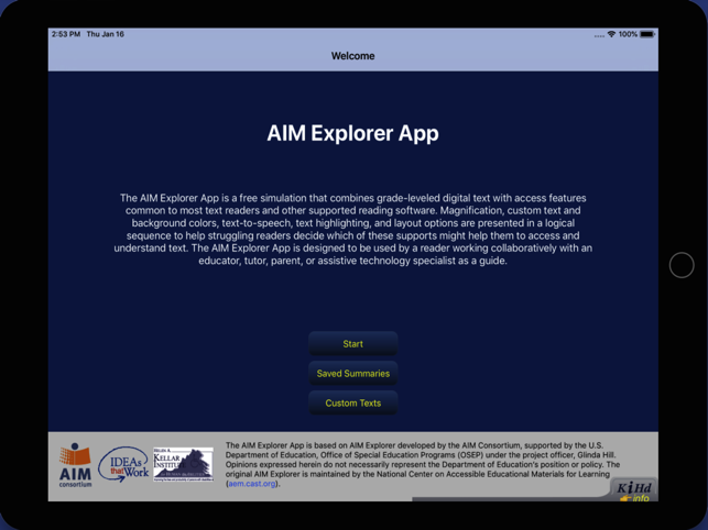 AIM Explorer App