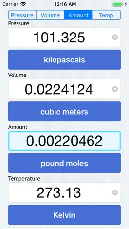 Game screenshot PVnRT - Ideal Gas Calculator hack