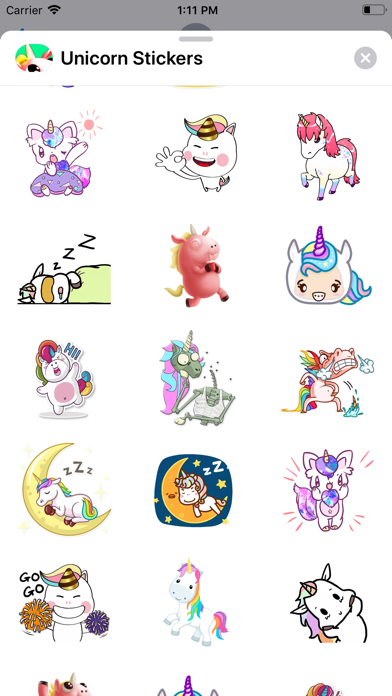 funny unicorn stickers screenshot 2