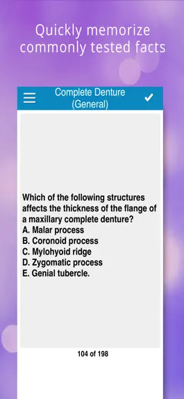 Game screenshot Prosthodontics (NBDE/iNBDE) hack