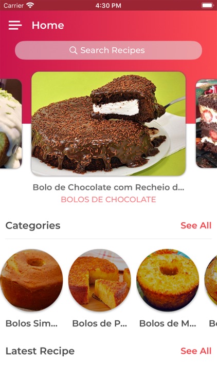 Receitas de Bolos Caseiros