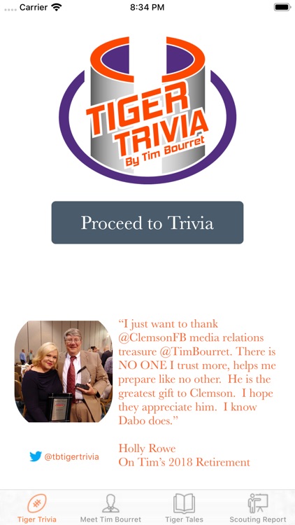 Tiger Trivia by Tim Bourret