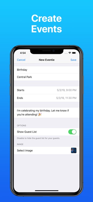 Eventie: Create Events