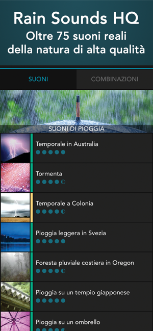 Suoni Di Pioggia Hq Su App Store