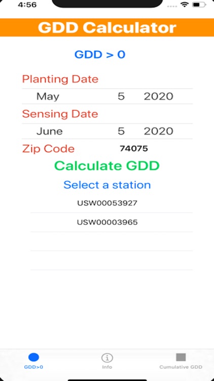 Growing Degree Days Calculator