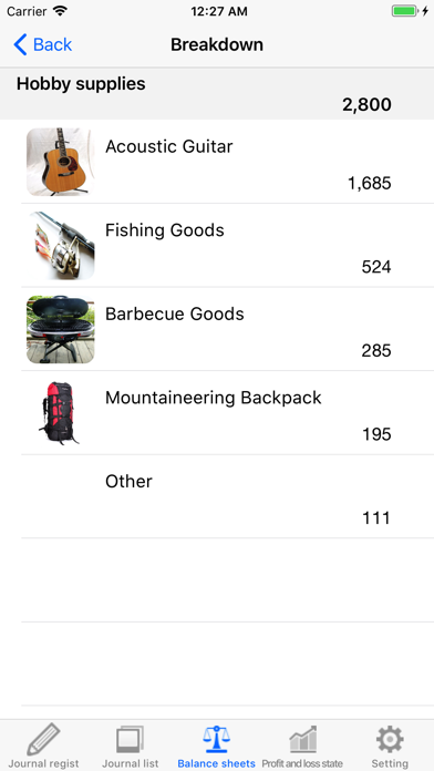 Balance Sheet - yourself screenshot 2