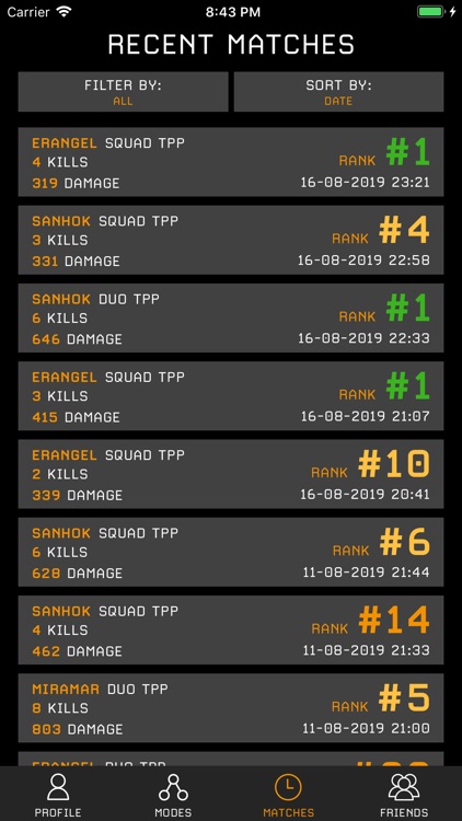 Stats Tracker for PUBG
