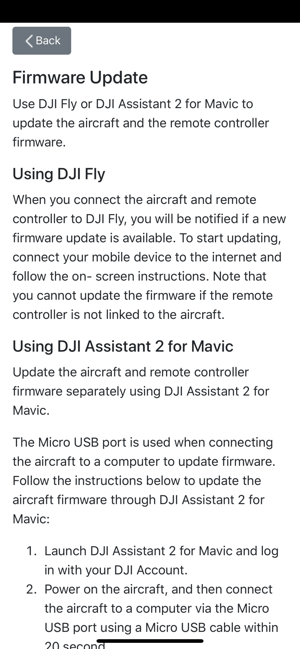 User guide for Mavic Mini(圖3)-速報App