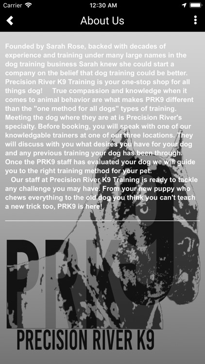 Precision River K9