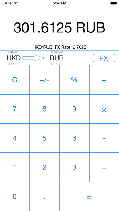 How to cancel & delete FX Currency Rates Calculator from iphone & ipad 1