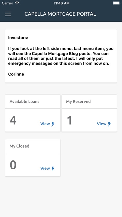 Capella Investor App