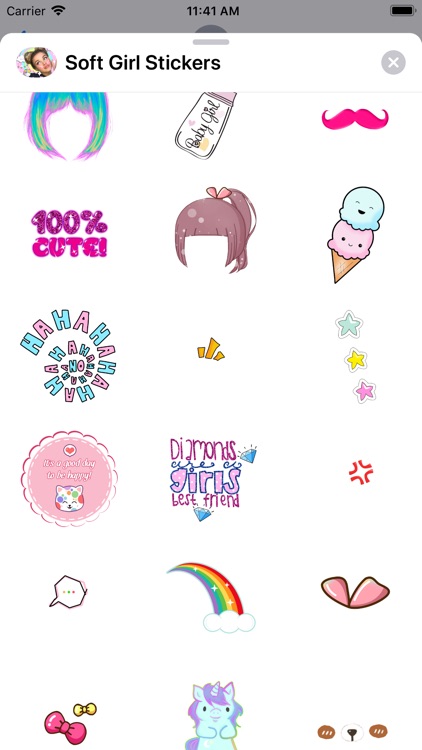 Soft Girl Sweet Cute Stickers screenshot-4