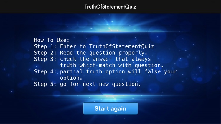 TruthOfStatementQuiz screenshot-3