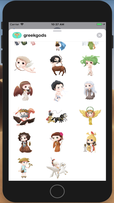 How to cancel & delete Greek Gods Sticker from iphone & ipad 2