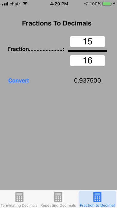 How to cancel & delete Decimal To Fraction Plus from iphone & ipad 3