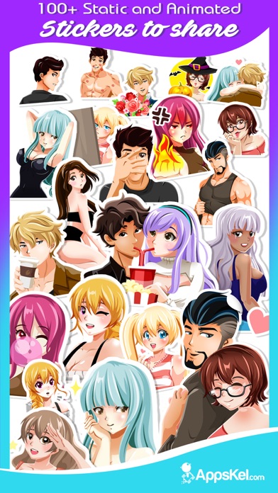 A Sexy Anime Emoji Stickers screenshot 2