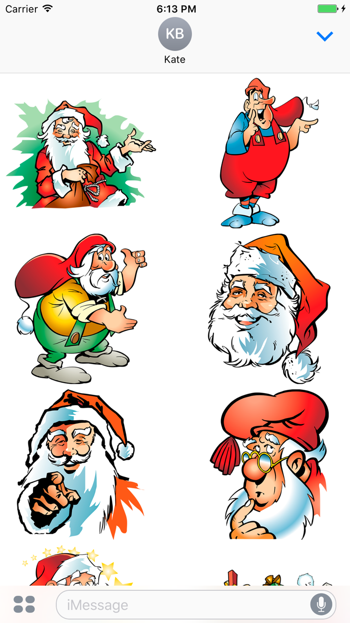 Santa Claus Premium Stickers