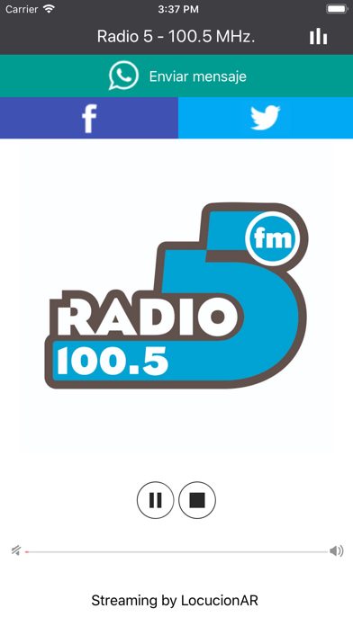 Radio 5 - 100.5 MHz. screenshot 2