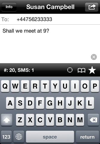 SMS touch - náhled