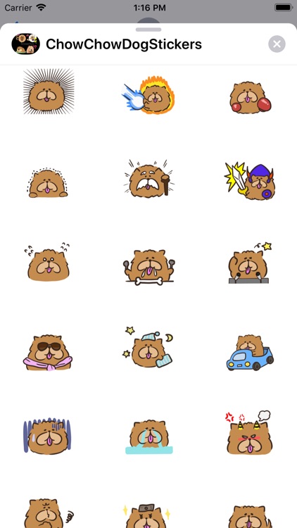 Chow Chow Dog Stickers Pack screenshot-6