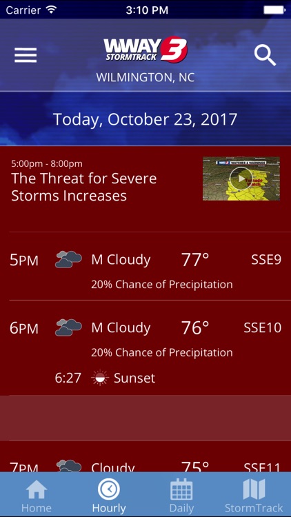 WWAY TV3 StormTrack 3 Weather