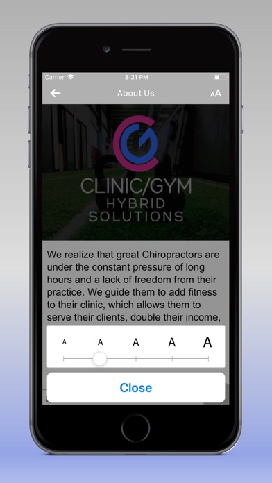 Clinic Gym App screenshot 3