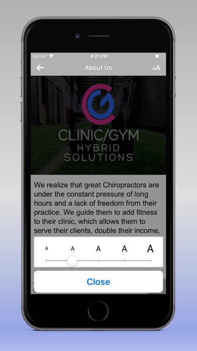 How to cancel & delete Clinic Gym App from iphone & ipad 3