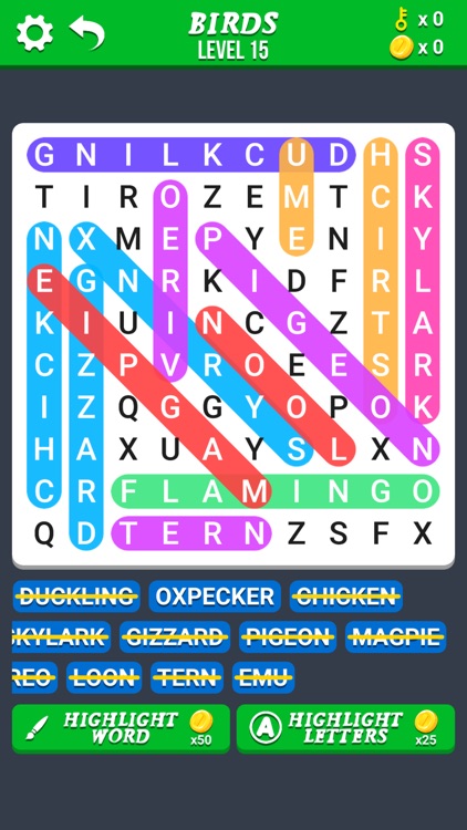 Word Search Games in English