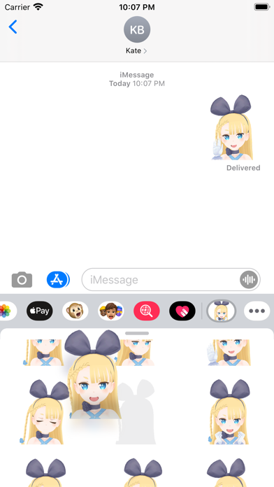 動くアリシアちゃんステッカー Iphoneアプリ Applion