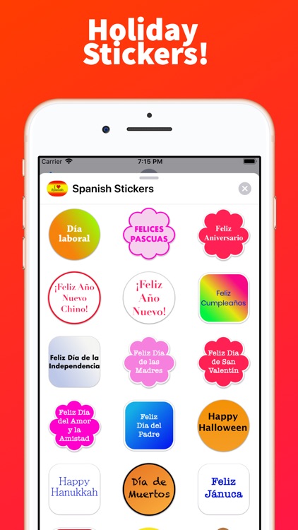 Spanish Stickers for iMessage screenshot-4