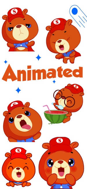 Super Bear: Animated Stickers