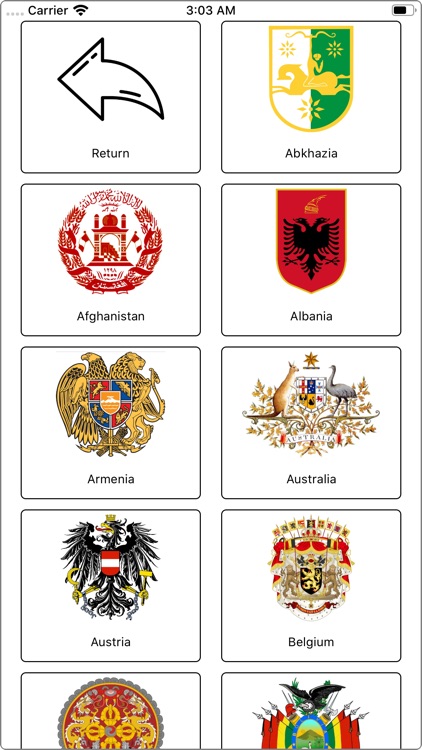 Country emblems quiz