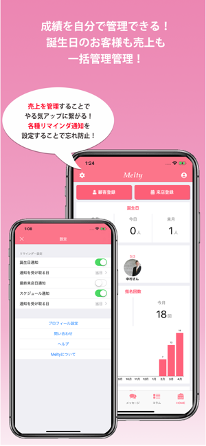 Melty キャバ嬢・ホステスのための顧客管理アプリ(圖6)-速報App