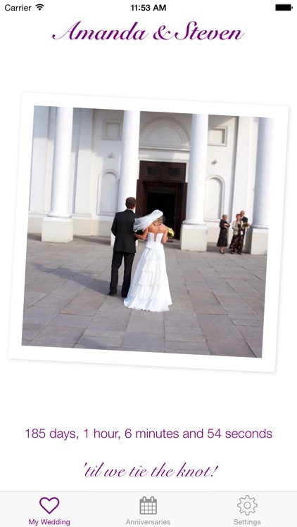Tie The Knot Wedding Countdown