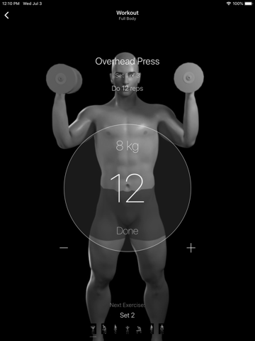 Dumbbell Home Workout screenshot 2