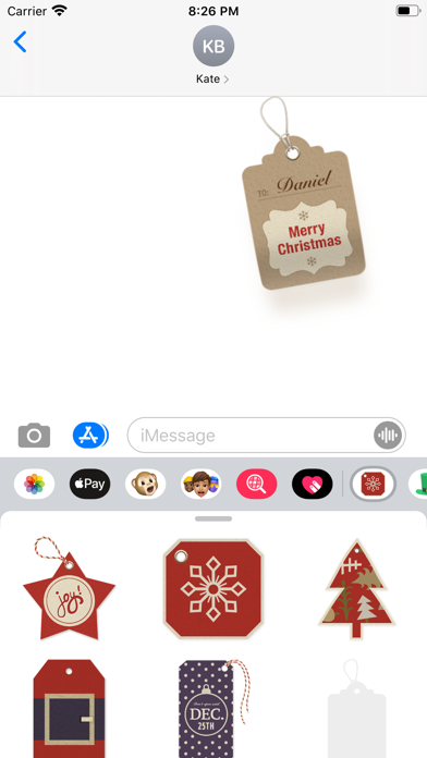 Christmas gift tags stickers screenshot 2