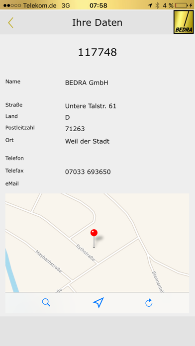BEDRA Customer Info Portal screenshot 4