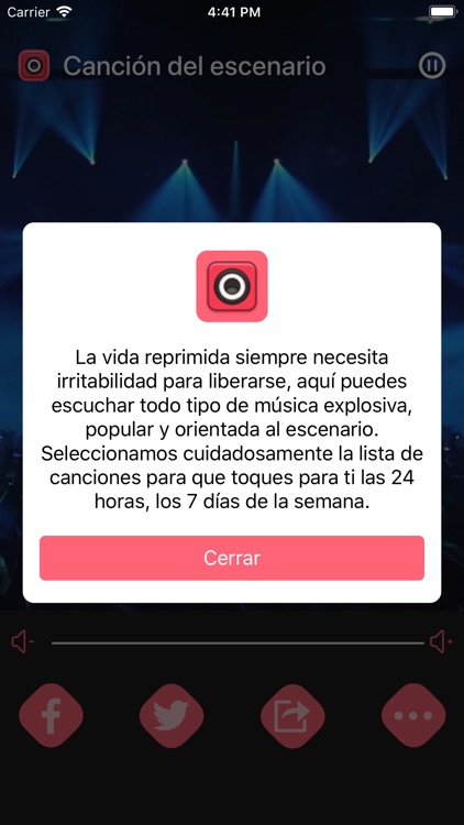 Canción del escenario