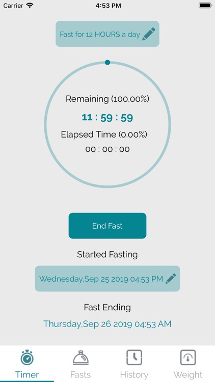 Fasting Time - Tracker