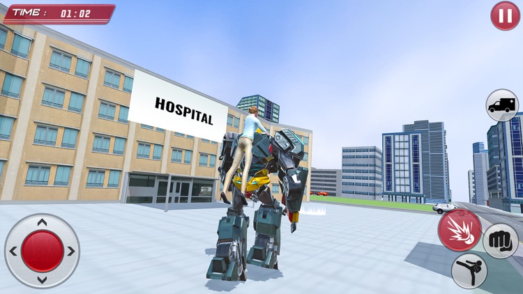 Ambulance Games Robot Rescue screenshot-4