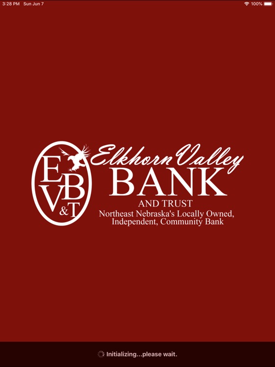 Elkhorn Valley Bank for iPad