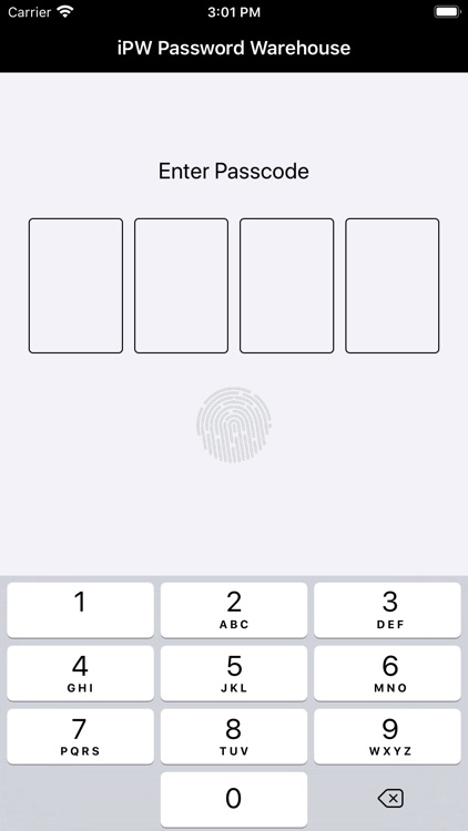 iPW Password Warehouse