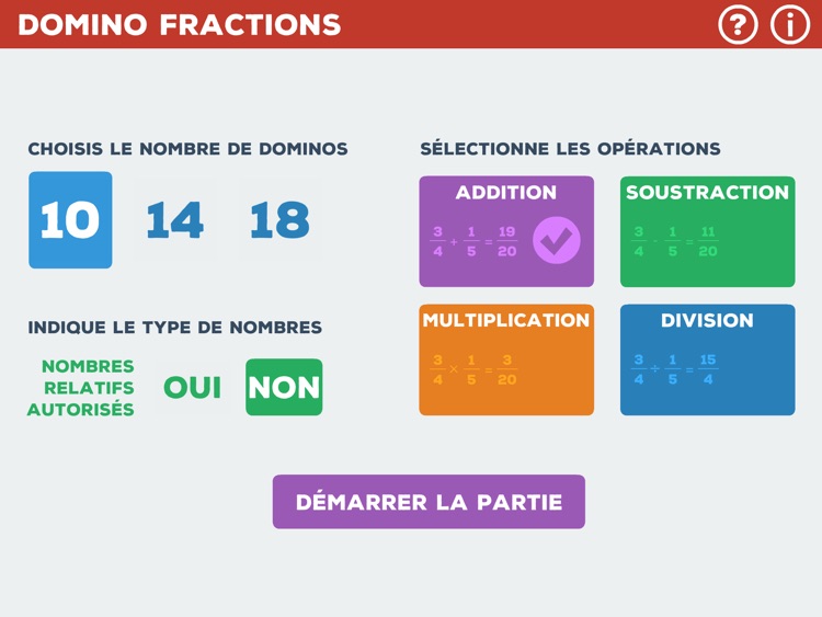 domino Fractions