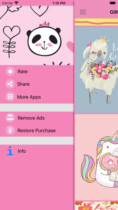 Girly Backgrounds & Wallpapers screenshot 2