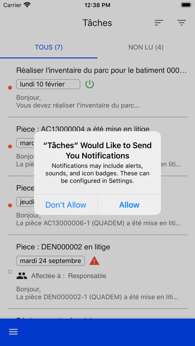 How to cancel & delete Qualiac Tâches & Notifications from iphone & ipad 1