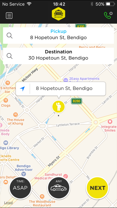 How to cancel & delete Bendigo Taxis from iphone & ipad 1