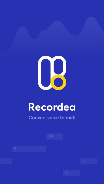 Recordea: Voice to midi