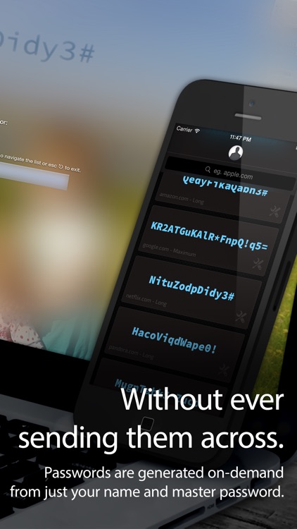 Master Password •••| (Mobile)